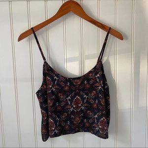 Forever 21 Paisley Print Crop Tank
